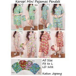 Foto Produk KEKINIAN!!!! PIYAMA CELANA PENDEK BAJU TIDUR WANITA KERO MINI dari Menwomenshop