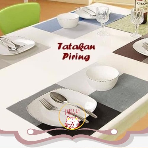 Foto Produk Tatakan Alas Piring Gelas Meja Makan Anti Panas Dine Table Mats - Orange dari Laris49