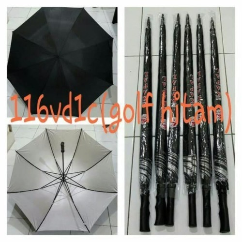 Foto Produk Payung Golf Besar Payung Jumbo dan Payung Hujan - Hitam dari Misolva