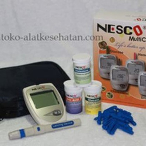 Foto Produk ALAT TEST GULA DARAH, KOLESTEROL, ASAM URAT NESCO GCU dari evasusanti store