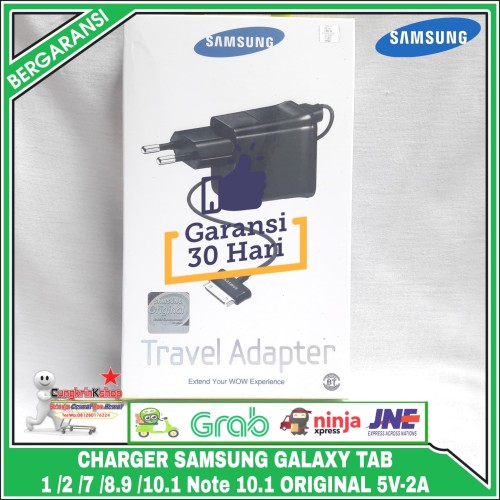 Foto Produk Charger Samsung galaxy TAB 1 /2 /7 /8.9 /10.1 /NOTE 10.1 5V - 2A - Hitam dari ELMUSLIM SHOP