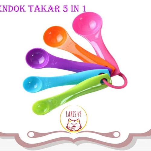Foto Produk Sendok Takar Set 5 in 1 Warna warni dari Laris49