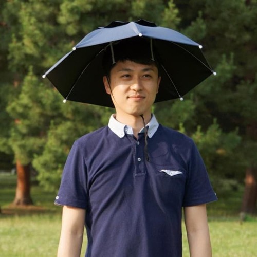 Foto Produk Payung Topi / Topi Payung / Payung Kepala diameter 50 cm dari yongzen shop