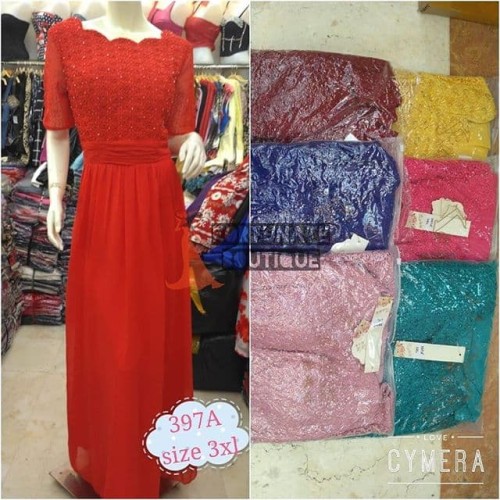 Jual Gaun Pesta 397a Ukuran Besar Cengkareng Fortunate Boutique Tokopedia