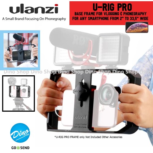 Foto Produk ULANZI U-RIG PRO Smartphone Vlogging Rig Bracket Video Stabilizer HP dari Dino Shop_id