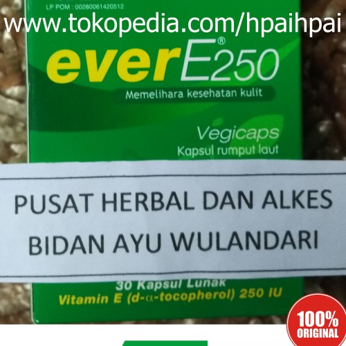 Foto Produk Ever E 250 mg 30 Kapsul - untuk Kulit dan Kesuburan dari hpaihpai