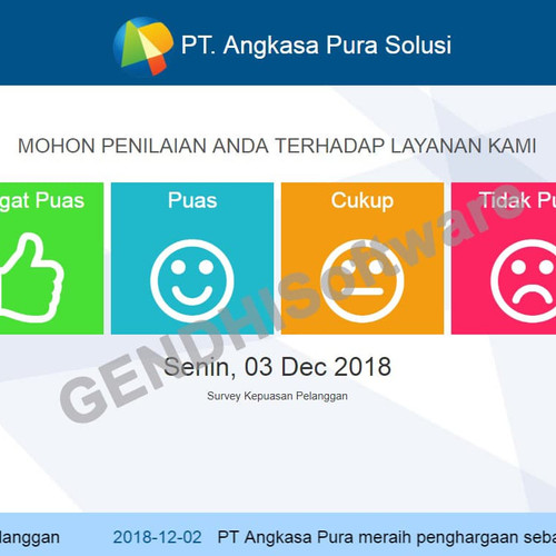 Jual Aplikasi Survey Survei Kepuasan Pelanggan Web Based Kota Tangerang Selatan Pramesti Shop Tokopedia