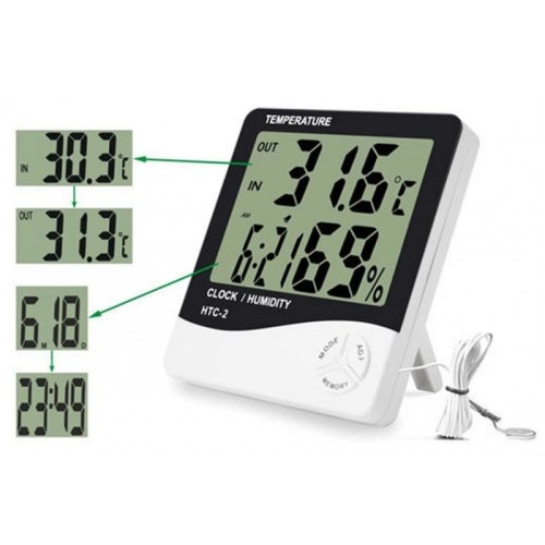 Foto Produk HTC-2 Hygrometer Thermometer HTC2 Higrometer Termometer HTC 2 Digital dari HRDIK