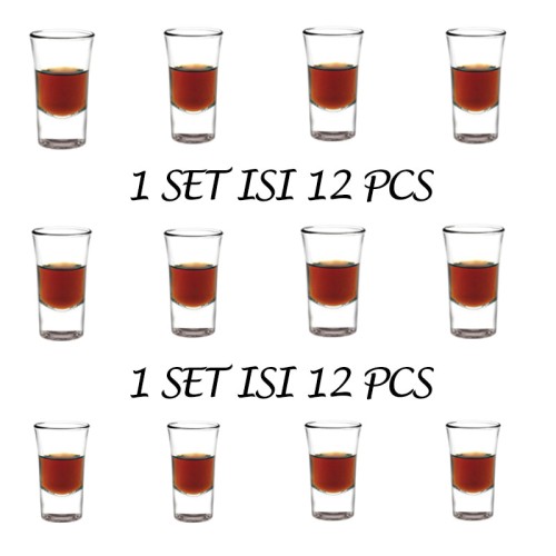 Foto Produk 1 SET /1 INN GELAS SLOKI / SHOT (ISI 12 PCS) / GELAS SLOKI / SHOT GLAS dari Tensocien shop