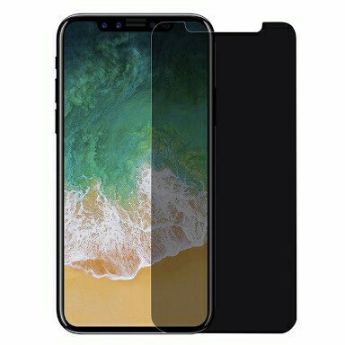 Foto Produk Anti Gores Kaca SPY Iphone X Tempered Glass Privacy Screen Guard Hitam dari Myton_Acc