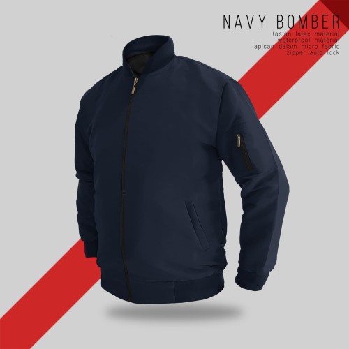 Foto Produk JAKET BOMBER NAVY TASLAN - SIZE M dari bosku.apparel