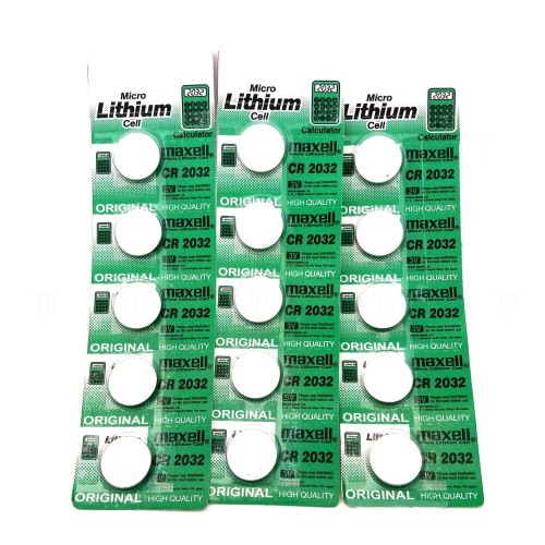 Foto Produk Baterai Maxell CR2032 Battery CR 2032 batrei jam Baterei jam tangan dari BukaTokoMurah