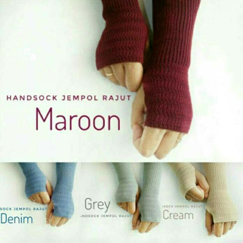 Foto Produk 36 cm Manset Tangan Rajut - Handsocks Knit dari silvilia shop