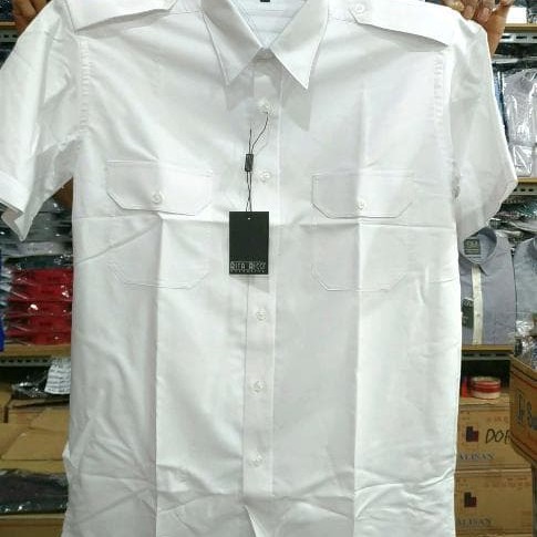 Foto Produk Best Kemeja Pria Rita Ricci Putih Reguler Pilot Oxford Kantong Dua dari Namikaze Shop