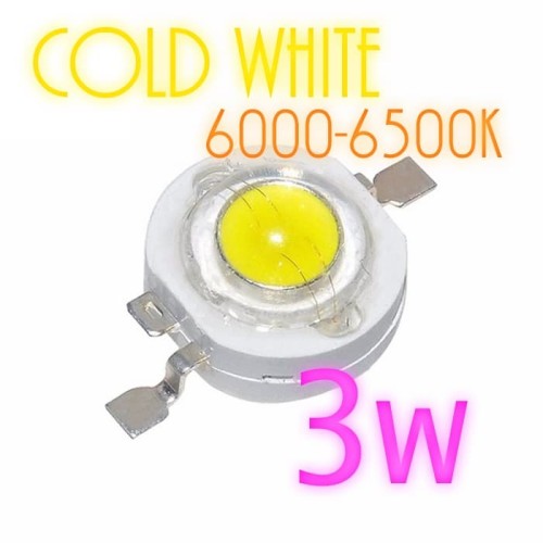 Foto Produk High Power LED 3W COLD White 6000K-6500K 180-280LM 3.4-3.8V- 600MA dari Lisu Instrument