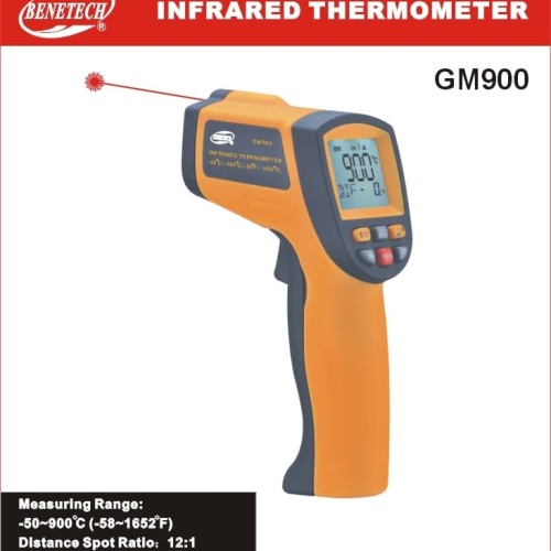 Foto Produk Infrared Thermometer 900 celcius Benetech GM900 - Termometer Gun 900c dari HRDIK