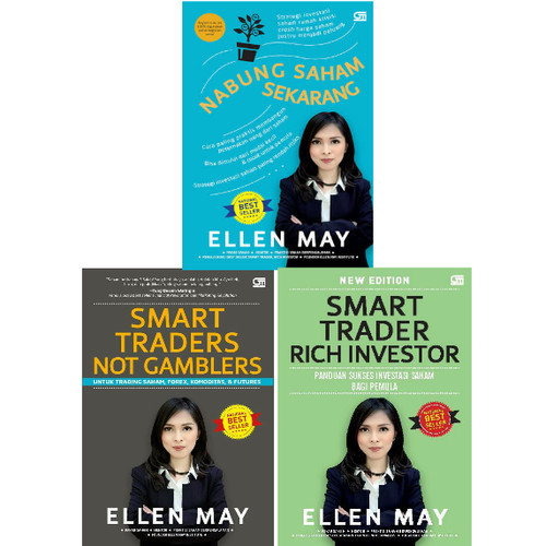 Jual 3 Buku Smart Traders Not Gamblers,Rich Investor