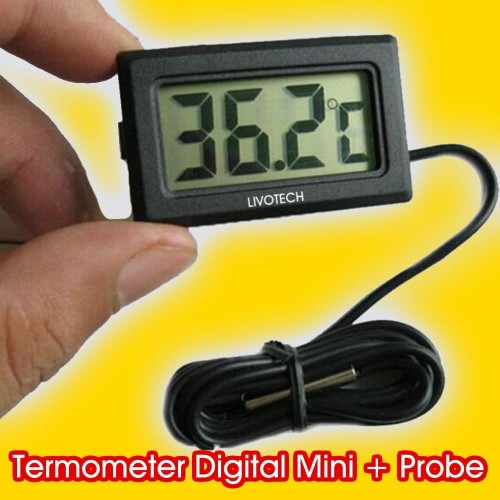 Foto Produk Digital Thermometer dengan Probe 1 meter (termometer mini) dari LIVOTECH