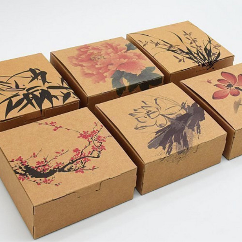 Foto Produk box samson craft kotak persegi motif lukis painting box - Random dari Jual Grosir Online