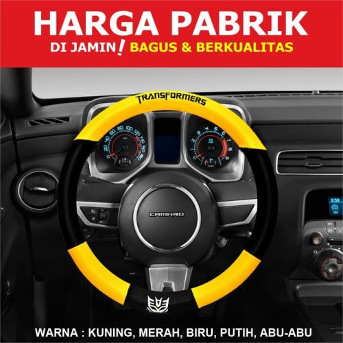 Foto Produk Autorace Cover Stir Sarung Stir Transformer Steering Wheel Transformer - Abu-abu dari Price Priority