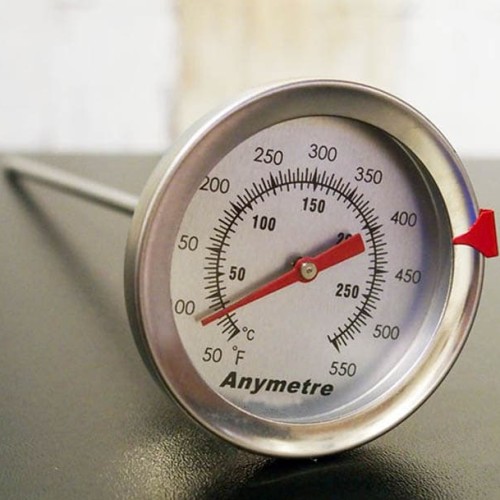 Foto Produk Frying Thermometer Ukur Suhu Minyak Air Stainless Analog Termometer dari HRDIK
