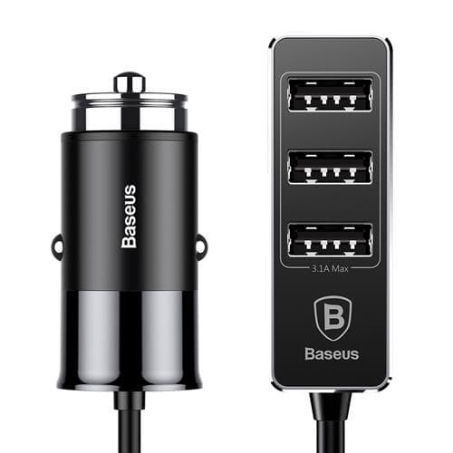 Foto Produk Baseus Enjoy USB Car Charger 3 Port 5.5A dari BudgetGadget