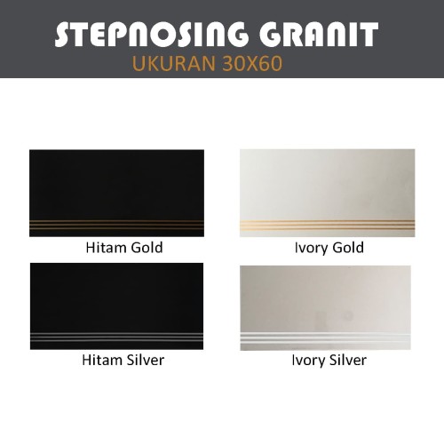 Foto Produk Stepnosing Tangga Granit / Step Nosing Anti Slip Garis Eksklusif 30x60 dari serisaito