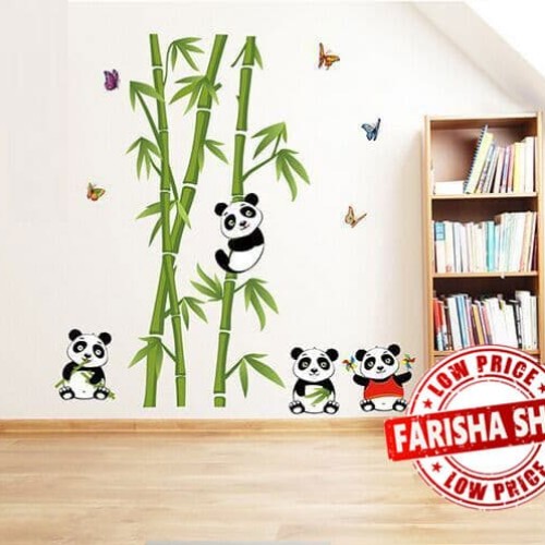 Foto Produk Bamboo Panda II JM7281 - Stiker Dinding / Wall Sticker dari farisha shop