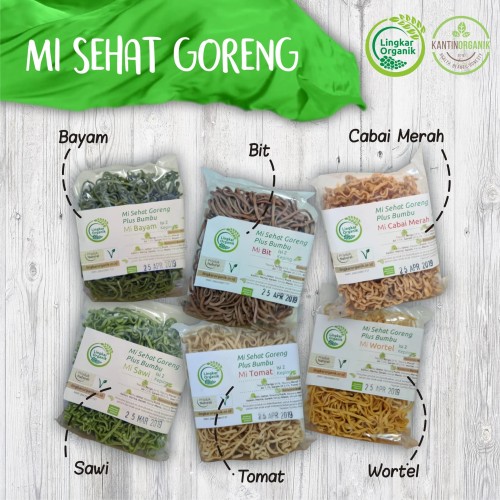 Foto Produk Mie Sehat Goreng Plus Bumbu Lingkar Organik berbagai varian - Tomat dari Kantin Organik