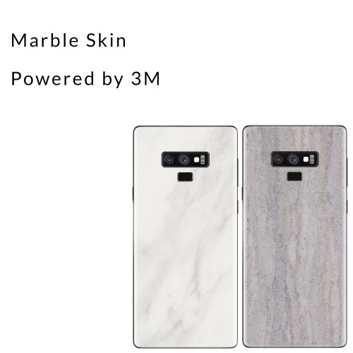 Foto Produk Samsung Galaxy Note 9 Marble Skin powered by 3M - Garskin - Abu-abu Muda dari DLabel Online