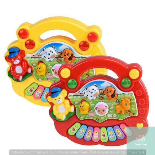 Foto Produk Animal Farm Piano mainan edukasi anak bunyi belajar suara binatang dari Lumi Toys