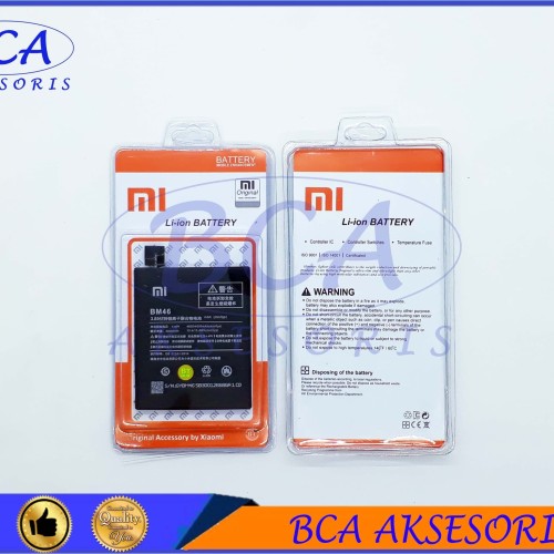 Foto Produk BATTERY BATRE BATERAI XIAOMI REDMI NOTE 3 - BM46 ORIGINAL dari BCA AKSESORIS