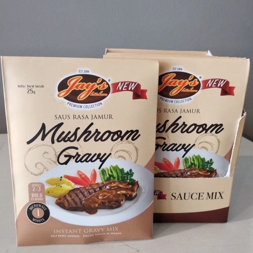 Foto Produk Jay's Mushroom Gravy / Mushroom Sauce / Saus Rasa Jamur 25 Gr dari Herbs & Co - Gourmet Grocer