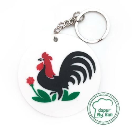Foto Produk Gantungan Kunci Ayam Jago / Gantungan Kunci Unik dari Dapur Ny.Bun