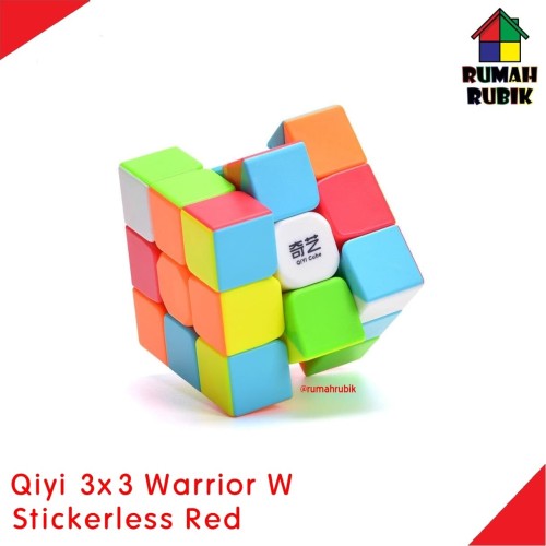 Foto Produk Rubik 3x3 Qiyi Warrior W Stickerless / Rubik Murah dari Rumah Rubik