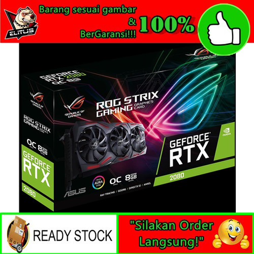 Foto Produk VGA ASUS GeForce RTX 2080 O8G ROG STRIX OC Edition GDDR6 dari ELITUS GAMING