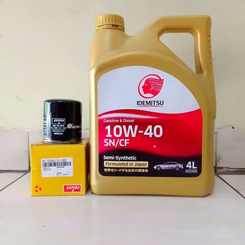 Jual Paket Oli Mesin Mobil Idemitsu 10w 40 4 L Filter Oli Nissan Livina Kota Bekasi Prime Oli Tokopedia