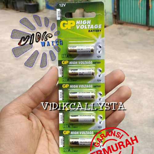 Foto Produk BATREI BATRE BATERAI GP 27 A GP27A GP 27A 12V ORIGINAL ALKALINE dari vidikcallysta
