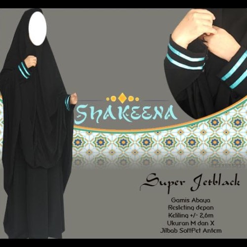 Foto Produk New Produk Gamis Set Jetblack Free Cadar Bandana 2 dari Jaela Store.ID