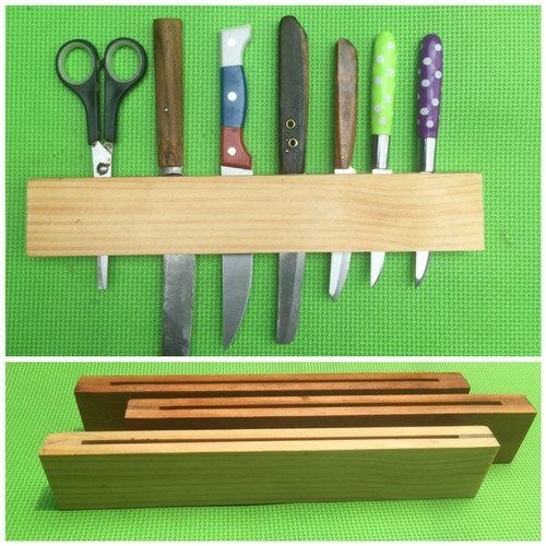 Foto Produk tempat pisau kayu wadah pisau kayu pinus dari kulodereng