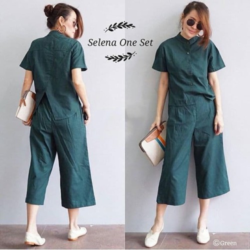 Foto Produk 925 Selena One Set Dark Green dari fashion_tnabang