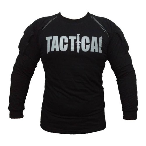 Foto Produk kaos tactical lengan panjang hitam dari bandung military