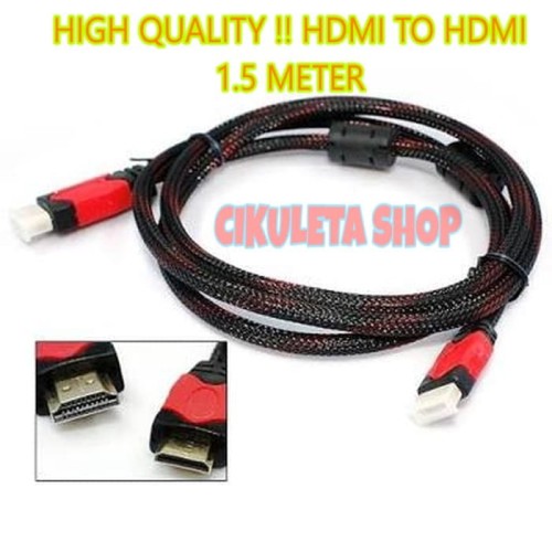 Foto Produk Kabel HDMI TV to HDMI 1.5M / Cable 1.5 meter High Quality / High Speed dari Cikuleta