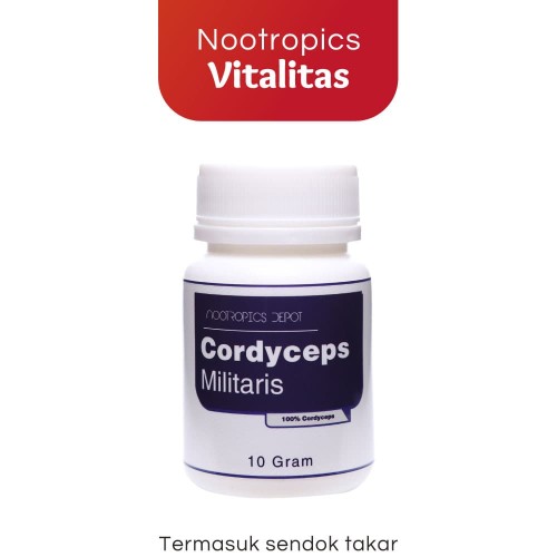 Foto Produk Cordyceps Militaris 10 Gram Bubuk - Meningkatkan Energi & Antioxidant dari Soho Nootropics