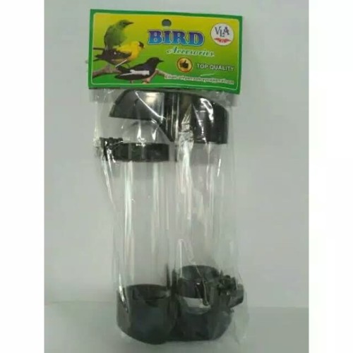 Foto Produk Tempat Makan Minum Burung Dispenser Panjang Bulat Isi 2Pcs dari BINTANG KICAU