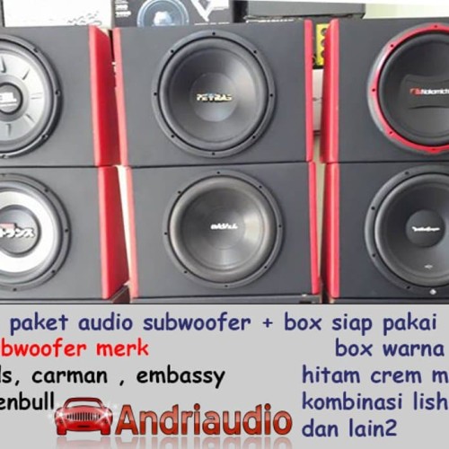 Foto Produk Paket Audio Mobil Subwoofer Plus Box Speaker dari andriaudio