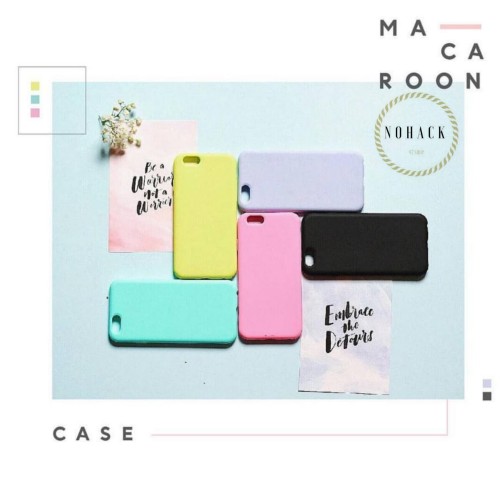 Foto Produk Macaroon case ip iphone 5 5S SE 6 6s 6+ 6S+ 7 7+ 8 8 + plus polos soft dari Caseayangan ID