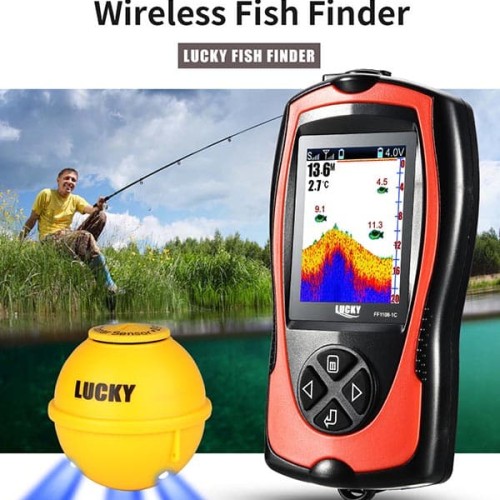 Foto Produk Wireless Fish Finder LUCKY Color Camera Pelacak Ikan Kamera Warna dari HRDIK