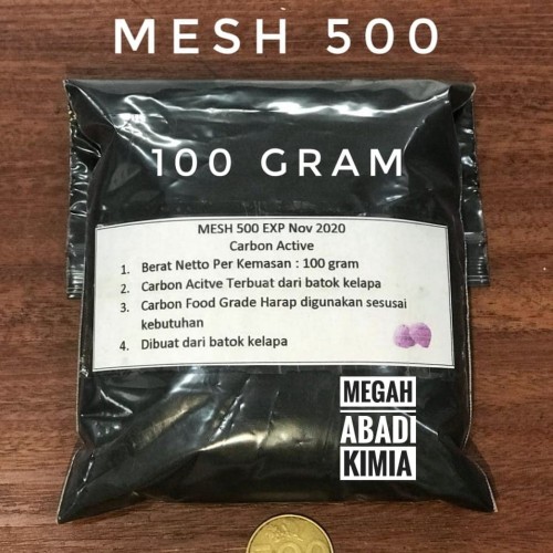 Foto Produk Carbon Active / karbon aktif / Activated Charcoal / powder / 100 Gram dari Megah Abadi Chem