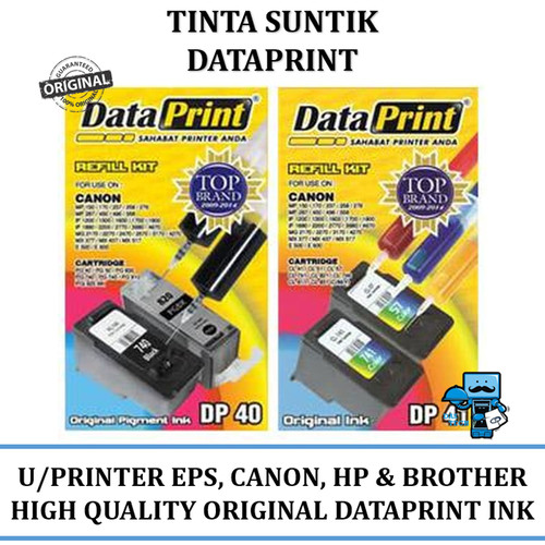 Foto Produk Tinta Suntik Data Print Black dan Colour untuk semua Merk - Canon, dll dari das technology